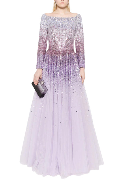 DREAMING SEQUIN-EMBELLISHED GOWN