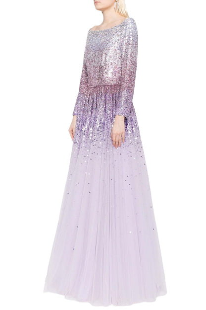 DREAMING SEQUIN-EMBELLISHED GOWN