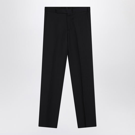 Navy Blue Wool Pants