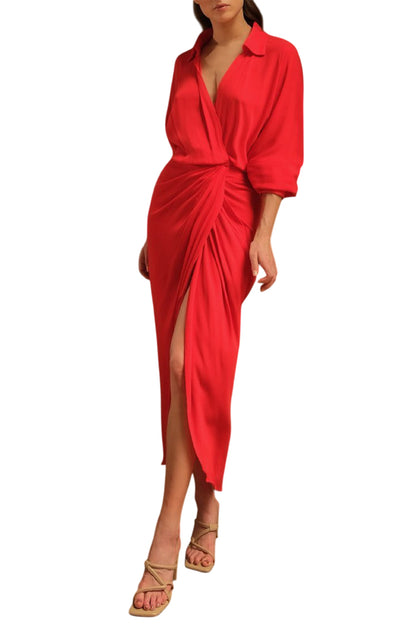 EL OASIS WRAP DRESS