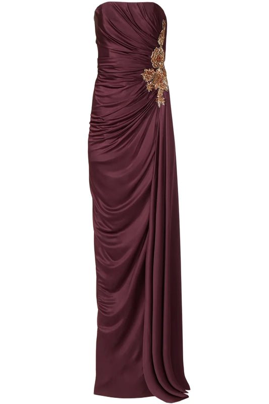 ELETTRA JERSEY CRYSTAL GOWN