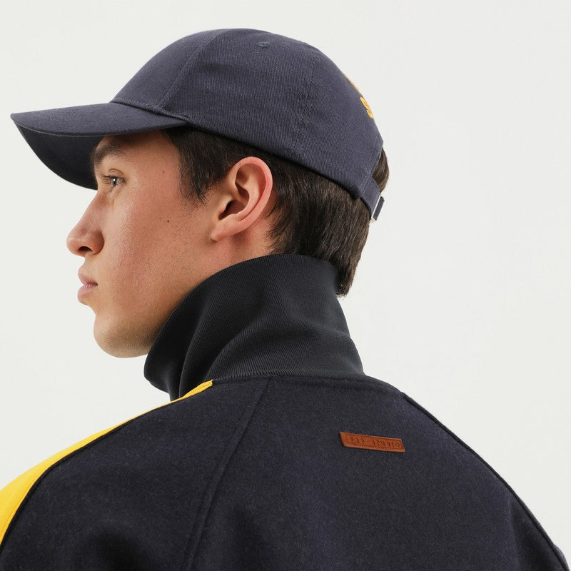 Gray jacket with side stripes