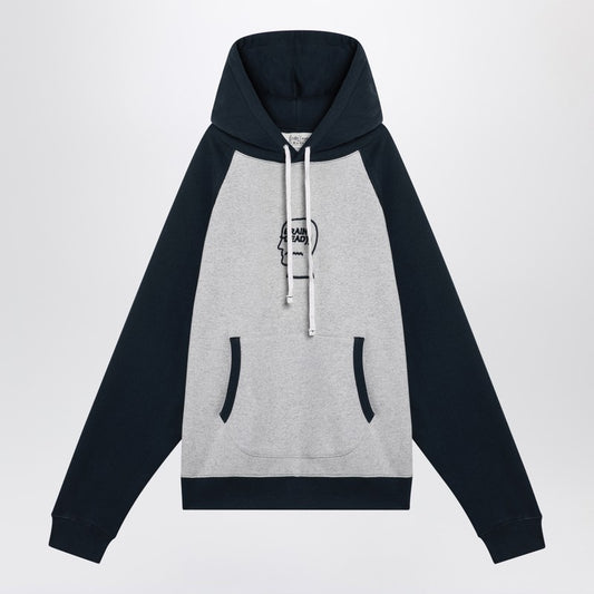 Light Grey/navy Blue Hoodie
