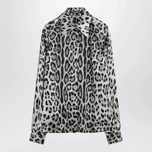Leopard Print Silk Shirt