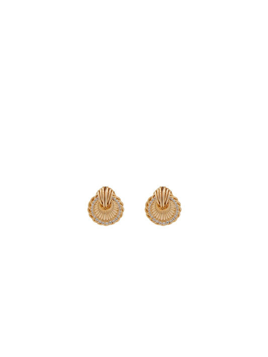 Shell Earrings With Crystals