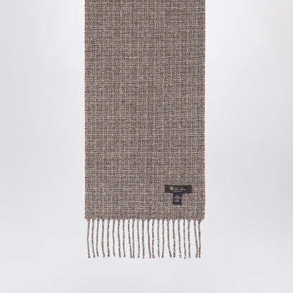 Moulin Scarf In Brown Tweed