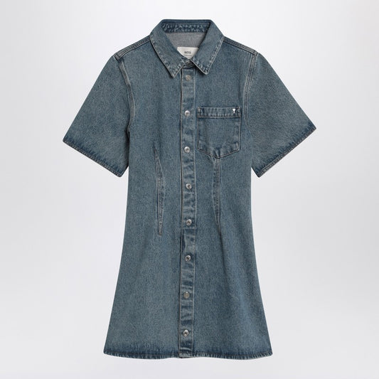 Mini Dress Ami De Coeur In Denim