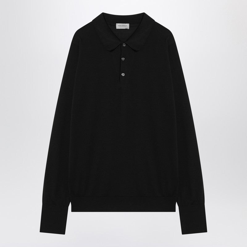 Black Finchley Polo In Cotton