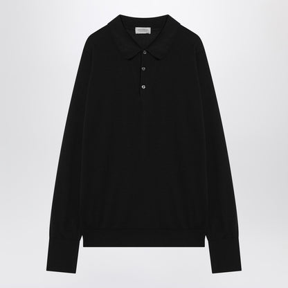 Black Finchley Polo In Cotton