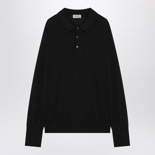 Black Finchley Polo In Cotton