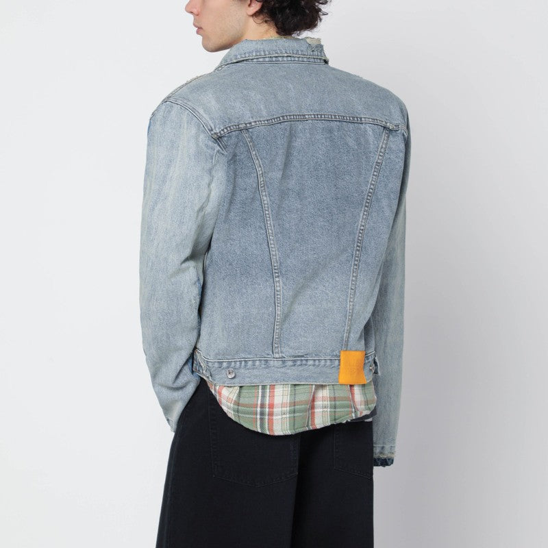 Indigo-blue denim jacket