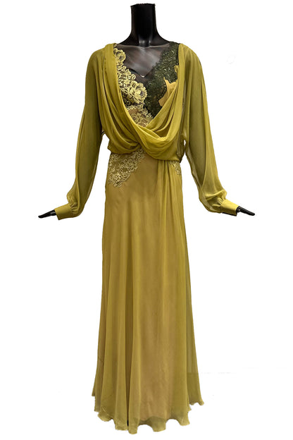 FLOOR LENGTH SILK DRESS