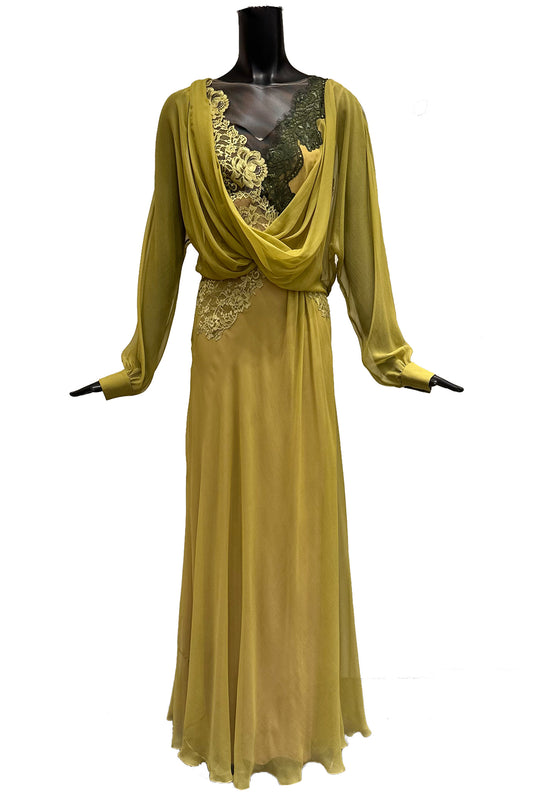FLOOR LENGTH SILK DRESS