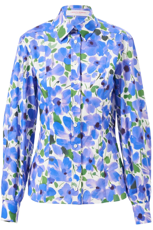 FLORAL-PRINT BLOUSE