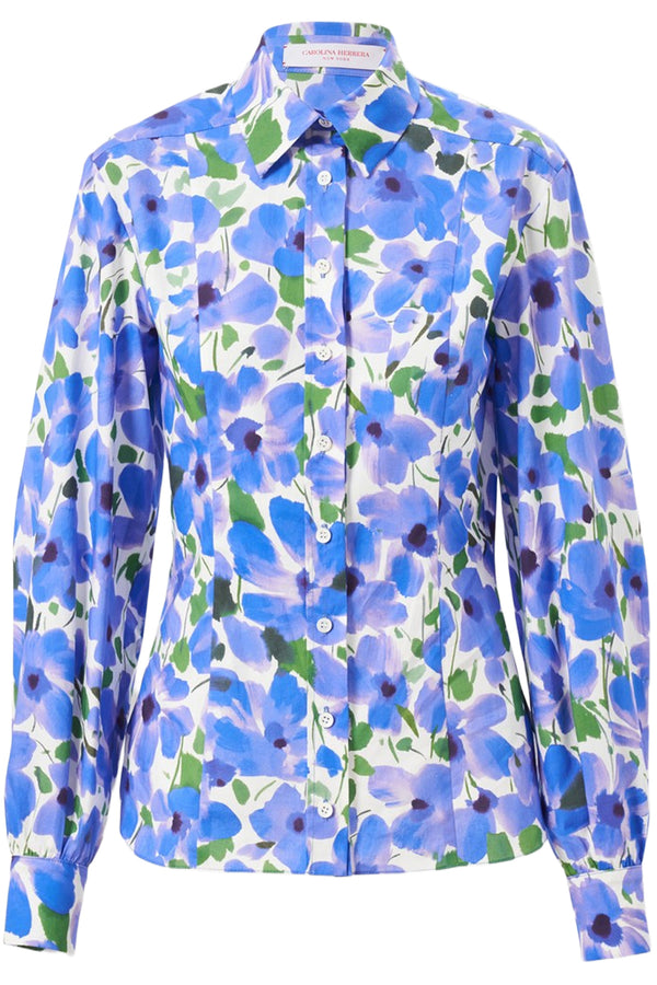 FLORAL-PRINT BLOUSE