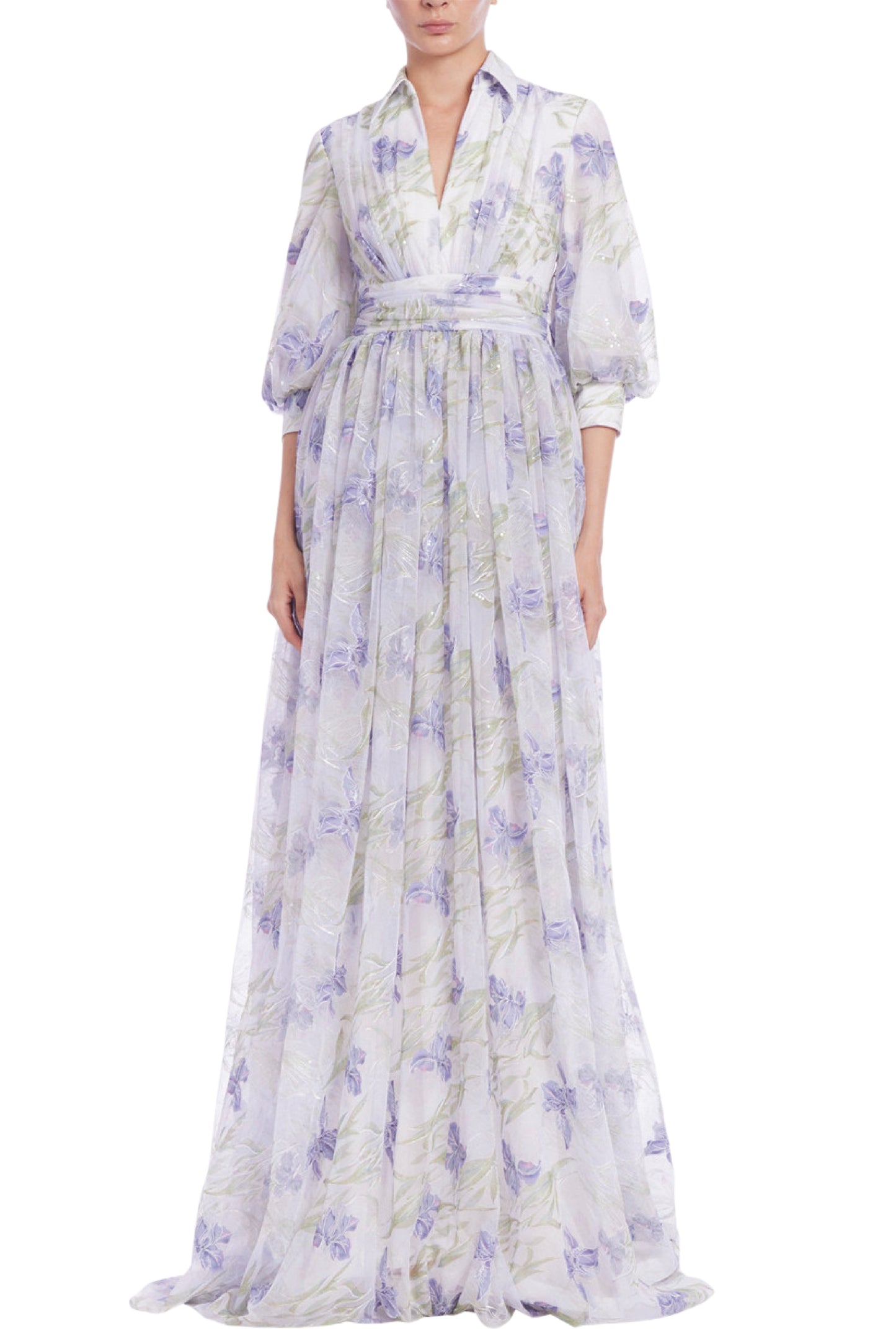 FLORAL EMBROIDERED GOWN