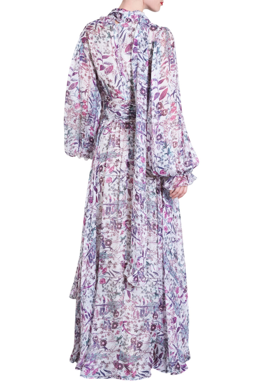 FLORAL SILK DRESS