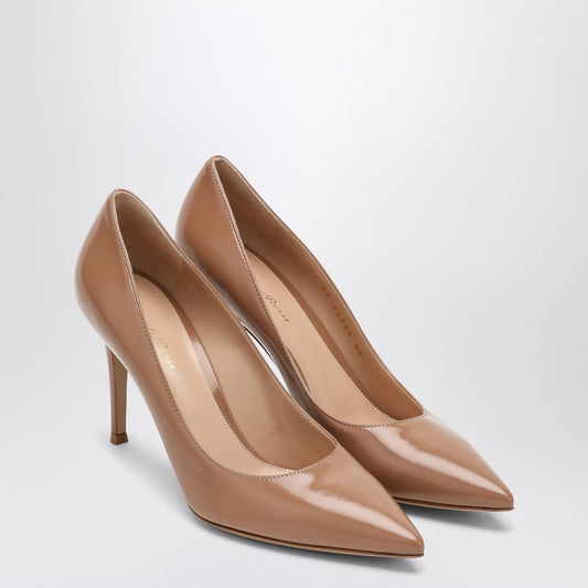 Gianvito 85 Pumps In Caramel-coloured Leather