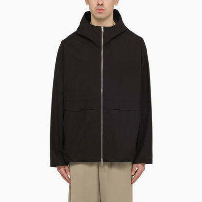 Navy blue jacket in cotton blend