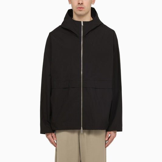 Navy blue jacket in cotton blend