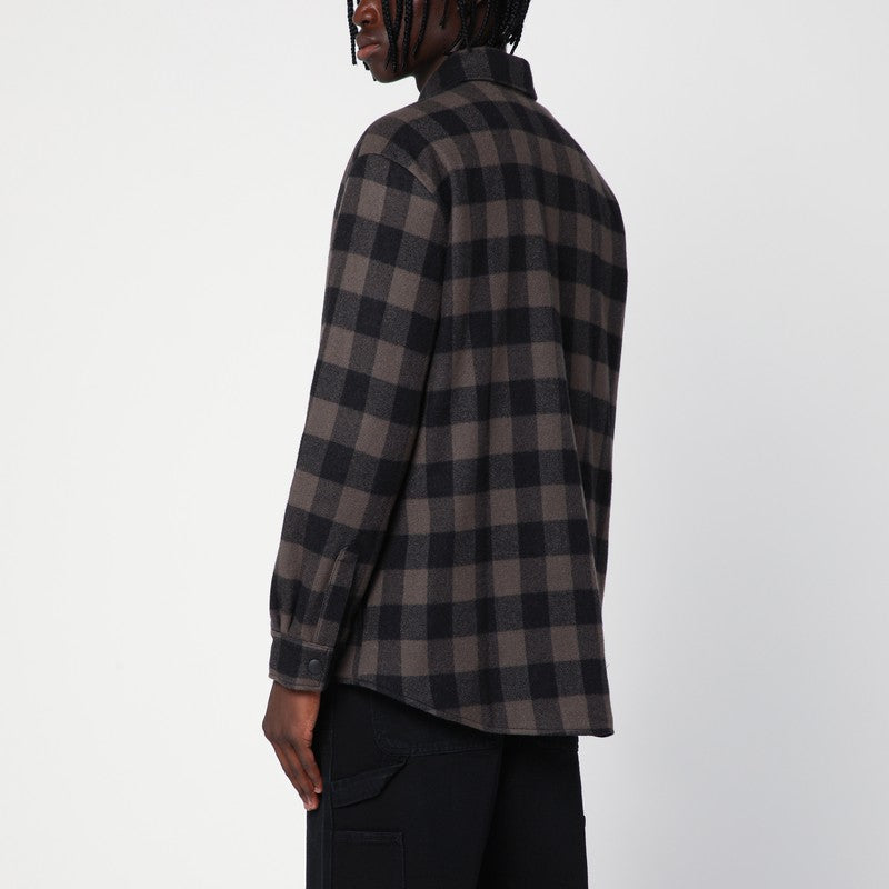 Check Pattern Wool And Cashmere Overshirt