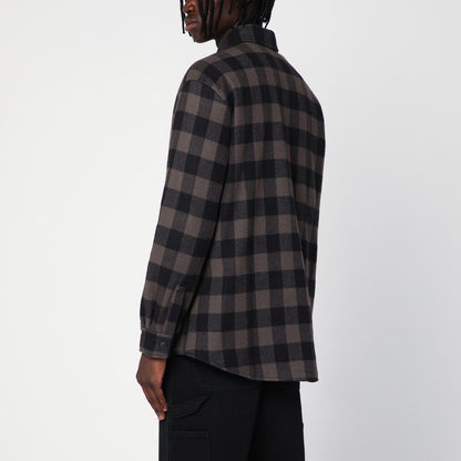 Check Pattern Wool And Cashmere Overshirt