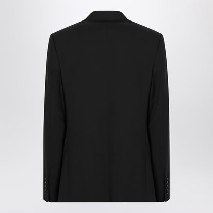 Black Single-breasted Virgin Wool Suit
