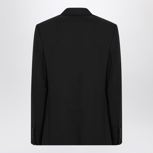 Black Single-breasted Virgin Wool Suit