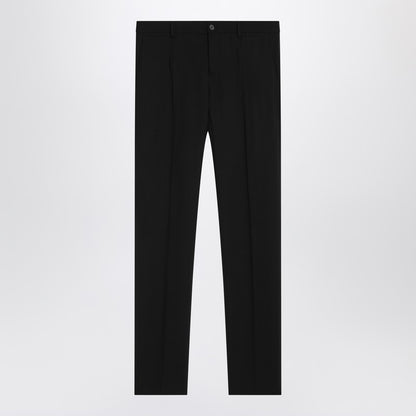 Black Single-breasted Virgin Wool Suit