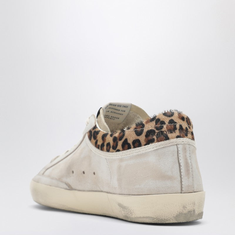 Super-Star beige sneaker with pony hair details