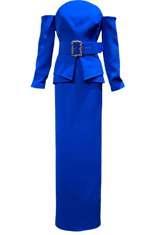 GIULIANA LONG DRESS AND BELT