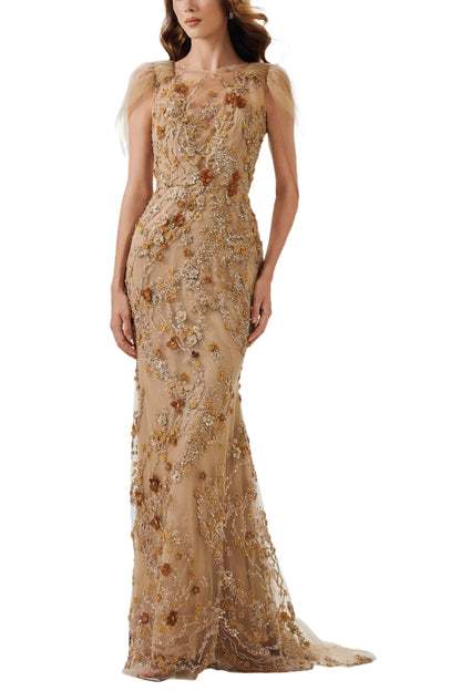 GOLD SEQUINED GOWN