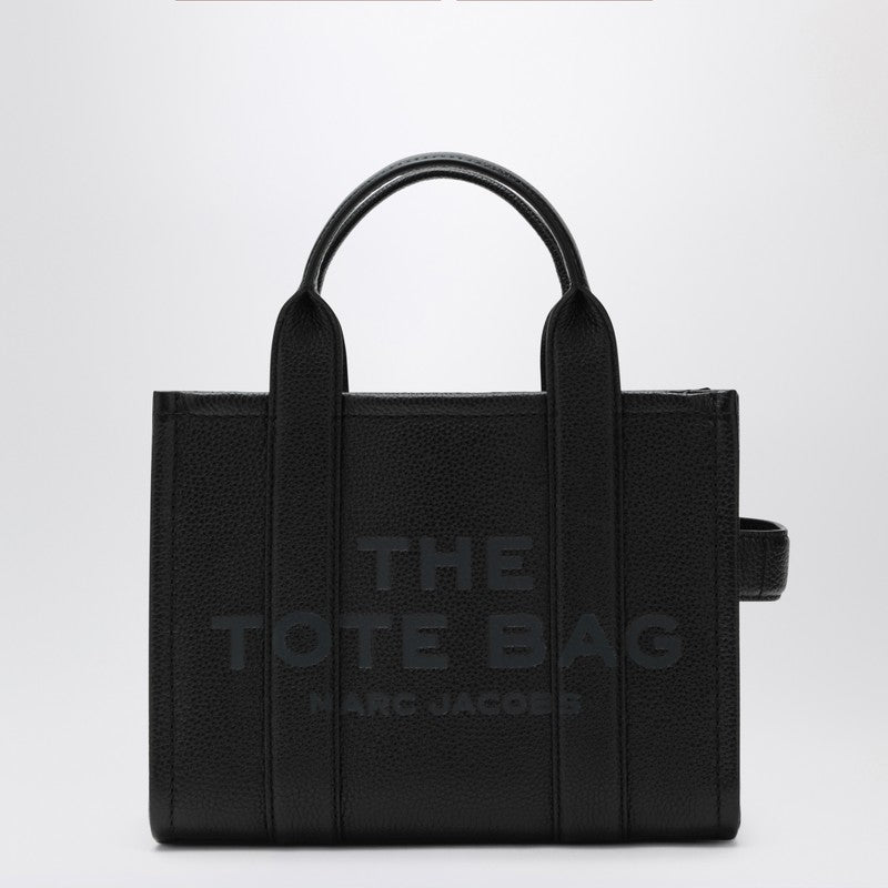 Black leather The Small Tote Bag