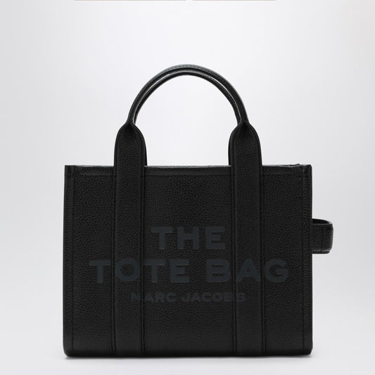 Black leather The Small Tote Bag