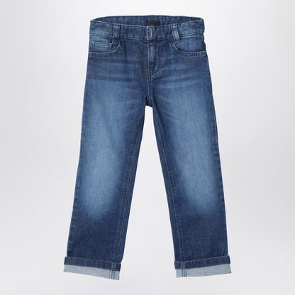 Blue Washed Denim Jeans