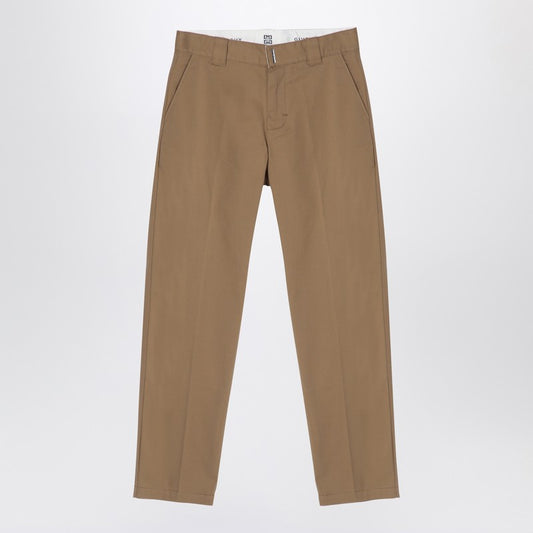 Beige Cotton Trousers