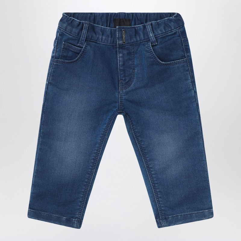 Blue Washed-effect Jeans