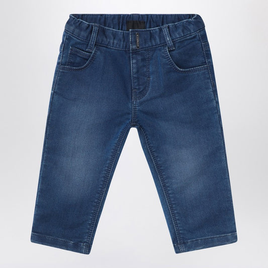 Blue Washed-effect Jeans