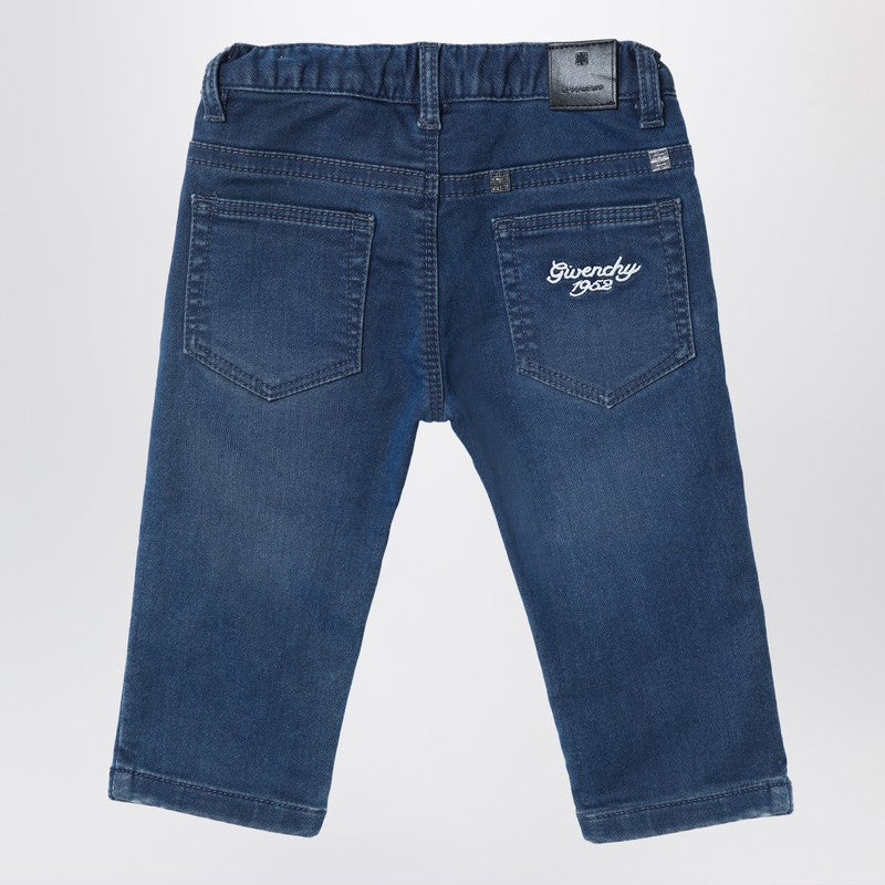 Blue Washed-effect Jeans
