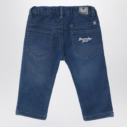 Blue Washed-effect Jeans