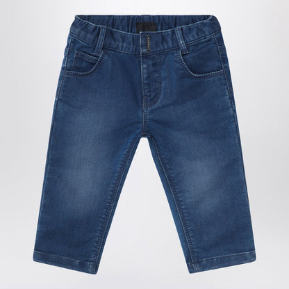 Blue Washed-effect Jeans