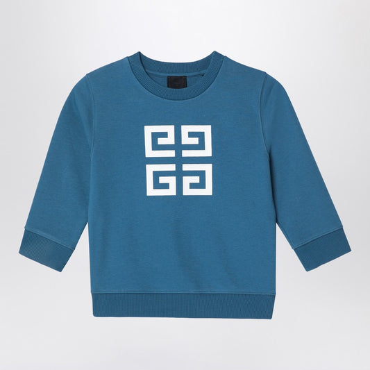 Blue Sweatshirt With 4G Logo Print