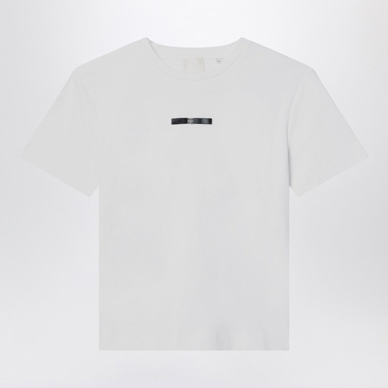 White T-shirt With Bow And Logo