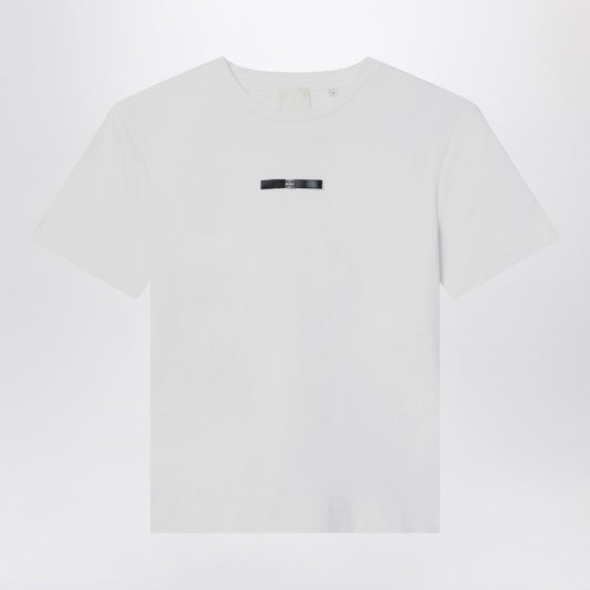White T-shirt With Bow And Logo