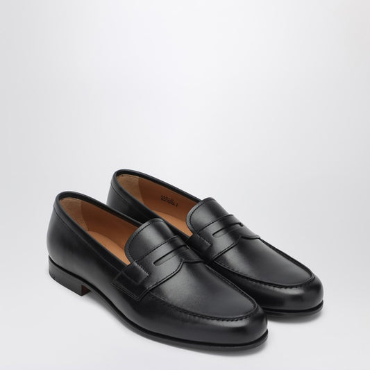 Heswall Moccasin In Black Leather