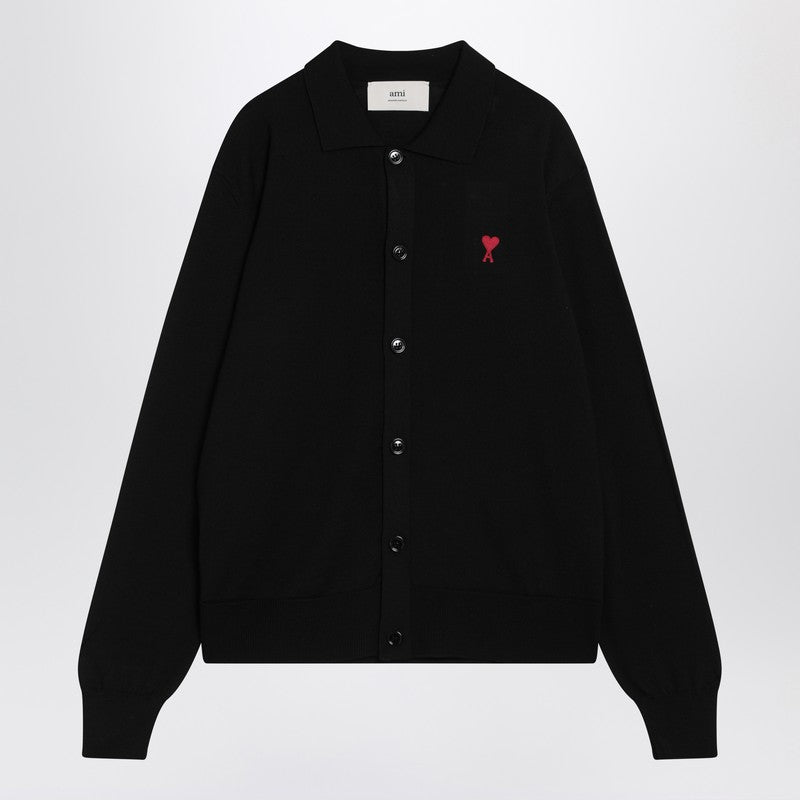 Ami De Coeur Black Cardigan