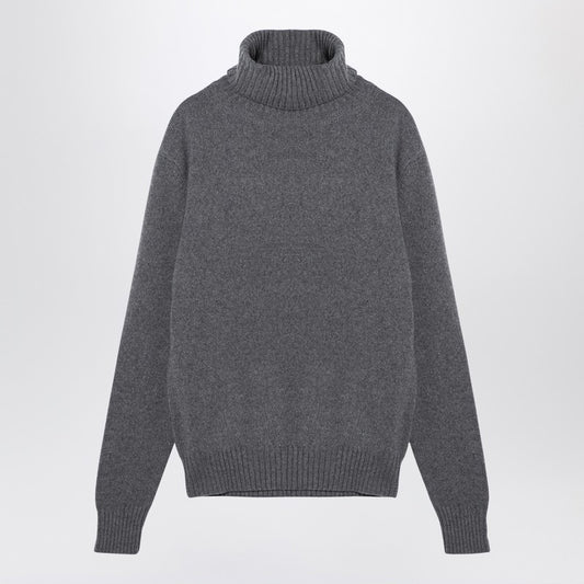 Light Grey Cashmere Turtleneck Jumper