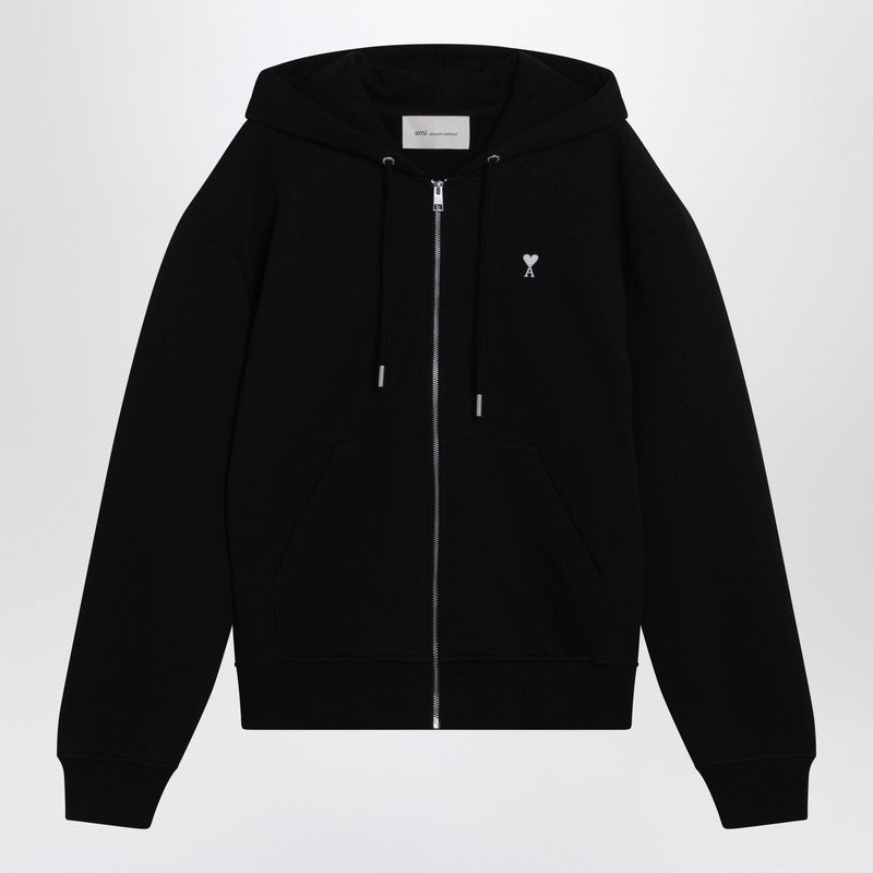 Ami De Coeur black zip-up sweatshirt