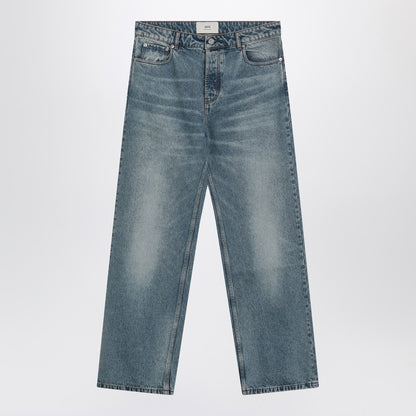 Wide Washed Denim Jeans