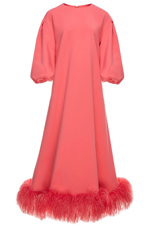 CORAL PUPPY DRESS
